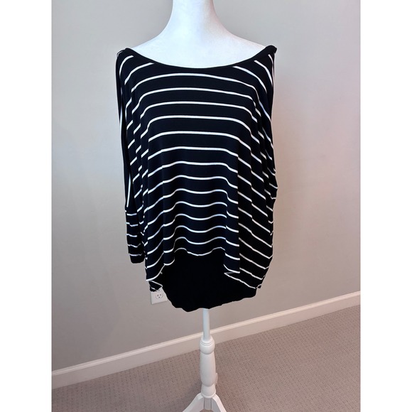 White House Black Market Tops - White House Black Market XL Striped Dolman‎ Top Tunic Blouse